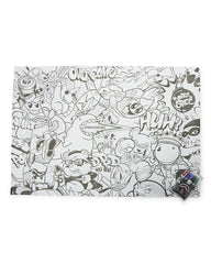 SHARKBBAG HUGE COLORING POSTER 39"x27" & MARKERS INCLUDED