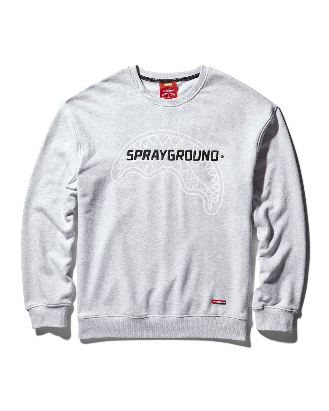 SHARKBBAG PULLOVER CREW NECK SWEATSHIRT (LT GREY)