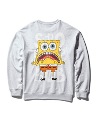 SHARKBBAG PULLOVER CREW NECK SWEATSHIRT (LT GREY)